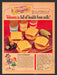 1964 Velveeta Cheese Double Cheeseburger Print Advertisement Ad