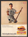 1966 Velveeta Cheese Boy Baseball Print Advertisement Ad