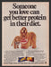 1980 Gaines Dog Food Cocker Spaniel & Puppy Print Advertisement Ad
