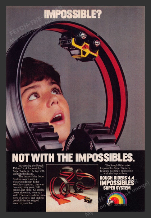 1983 Rough Riders 4x4 Impossibles Super System Toy Print Advertisement Ad