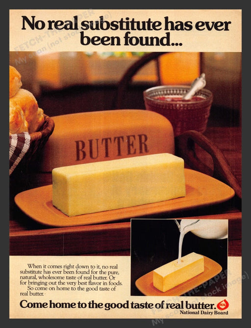 1984 Real Butter National Dairy Board Print Advertisement Ad