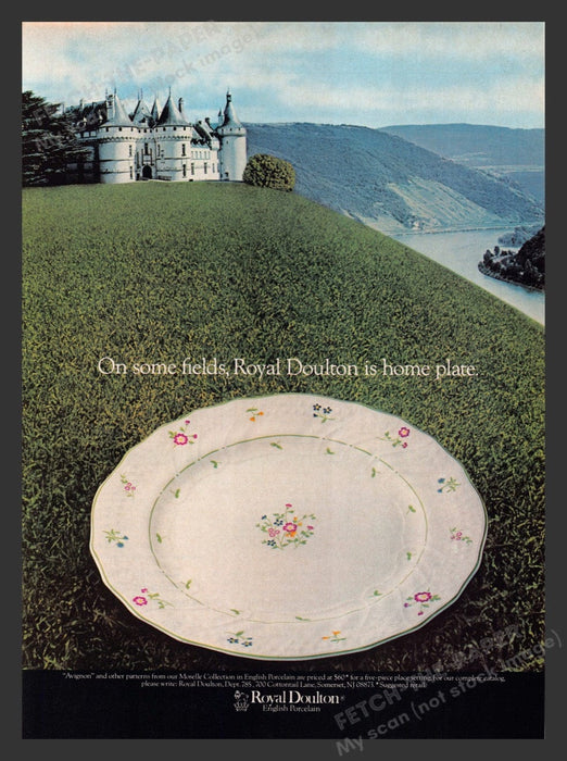 1984 Royal Doulton English Bone China "Avignon" Print Advertisement Ad