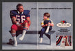 1986 Fruit of the Loom Superbulk Socks Football Print Advertisement (2 Pages)