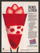 1986 Jell-O Born Loser Strawberry Bliss Recipe Print Advertisement Ad