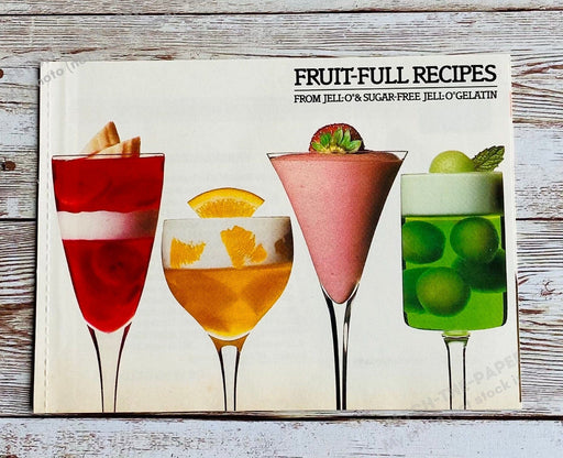 1986 Jell-O "Fruit-full Recipes" Mini Magazine Insert Booklet
