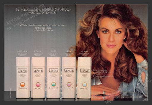 1986 L'envie Parfum Shampoos & Conditioners Print Advertisement (2 Pages)