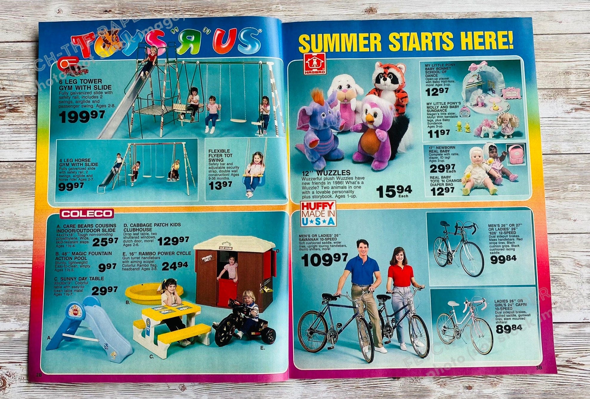 1986 Toys "R" Us Summer Fun Book Toy Catalog / Booklet Magazine Insert
