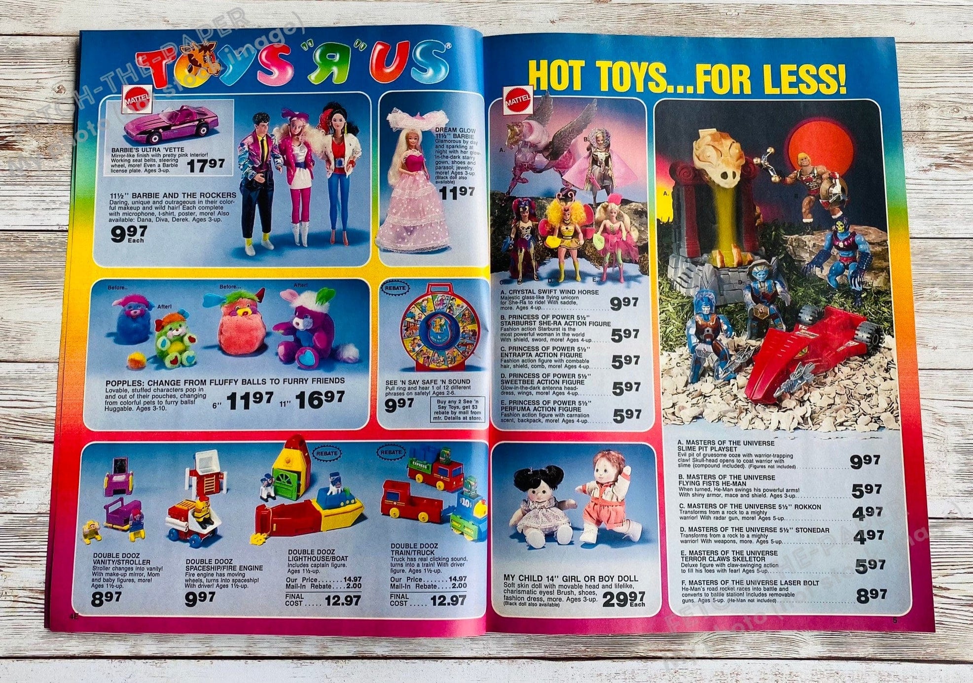 1986 Toys "R" Us Summer Fun Book Toy Catalog / Booklet Magazine Insert
