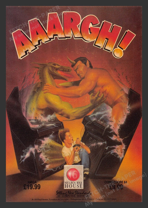 1988 U.K. Melbourne House Arcade Video Game Print Advertisement