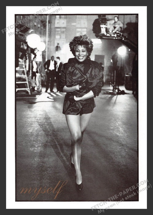 1996 Print Advertisement Hanes Hosiery Tina Turner Music Performer Ad.