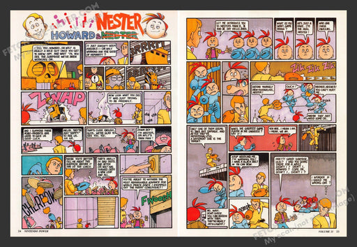 1990 Print Advertisement 2 Page Howard & Nester Video Game Ad.