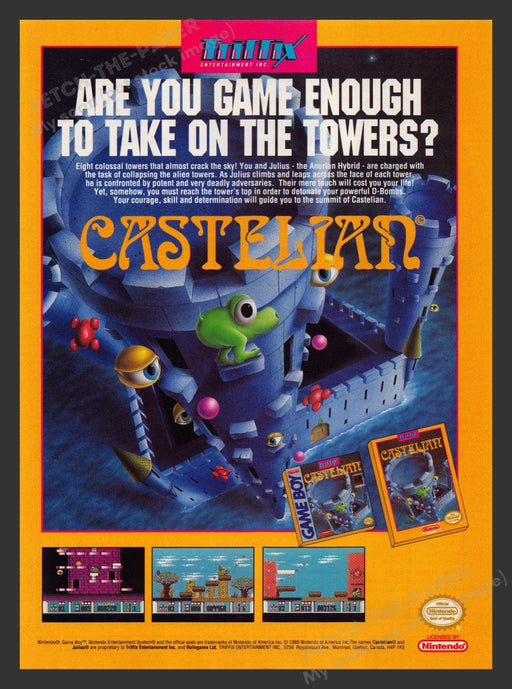 1991 Castelian Video Game Print Advertisement