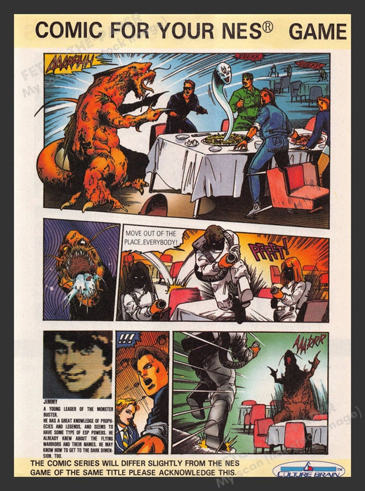 1991 Flying Warriors Video Game Comic from Magazine Fetch the Paper!