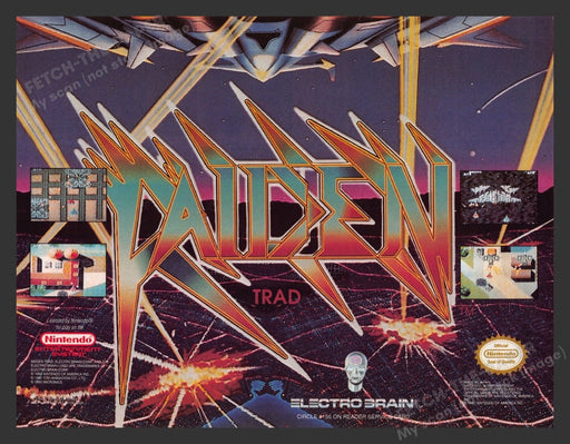 1992 Raiden Electro Brain Video Game Print Advertisement