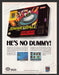 1992 Smart Ball "He's No Dummy!" Video Game Print Advertisement
