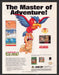 1992 Super Adventure Island The Master Video Game Print Advertisement