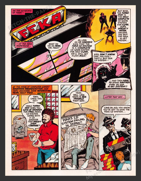 1993 Johnny Turbo Let'em Dangle!! Episode 44 Video Game Comic from Magazine