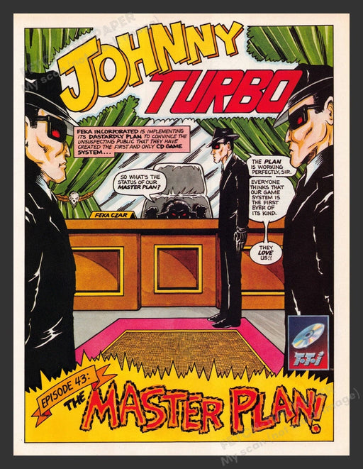 1993 Johnny Turbo The Master Plan Episode 43 Video Game Comic from Magazine