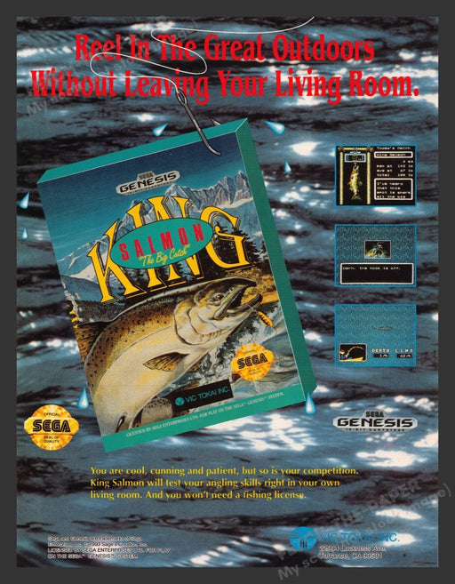 1993 King Salmon: The Big Catch Video Game Print Advertisement