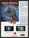 1993 Mega-Lo-Mania Video Game Print Advertisement Fetch the Paper!