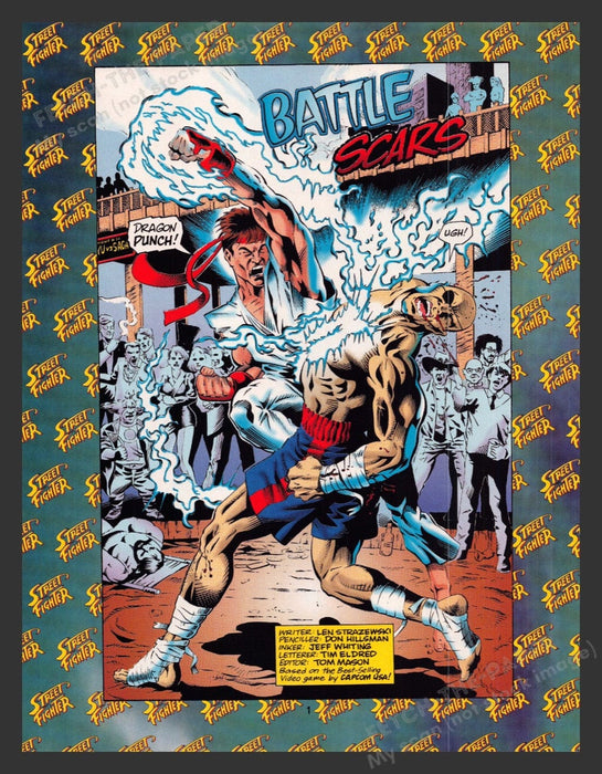 1993 Street Fighter Part 1 Video Game Comic from Magazine Fetch the Paper!