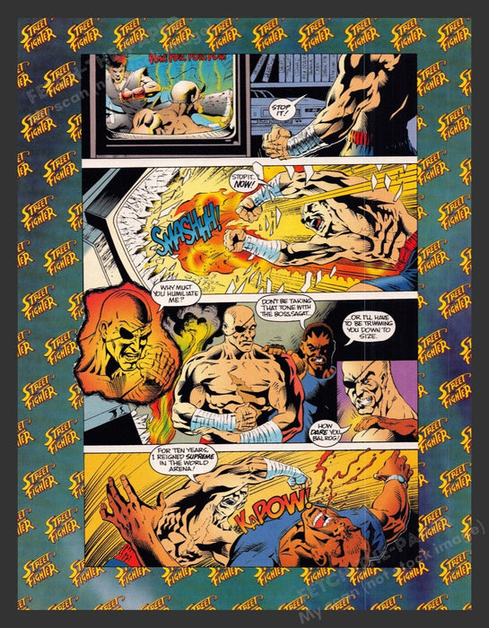 1993 Street Fighter Part 1 Video Game Comic from Magazine Fetch the Paper!