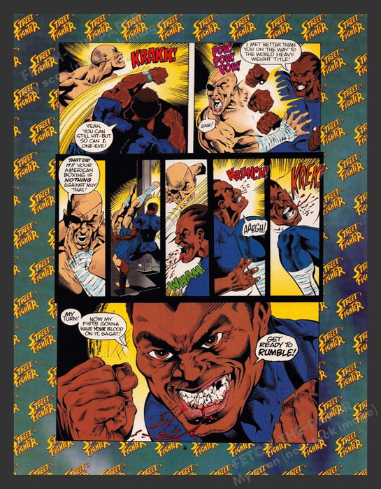 1993 Street Fighter Part 1 Video Game Comic from Magazine Fetch the Paper!