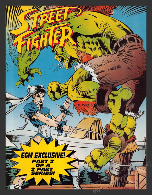 1993 Street Fighter Part 2 Video Game Comic from Magazine