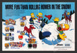 1993 The Simpsons Assortment Snow Video Game Print Advertisement (2 pgs) Fetch the Paper!