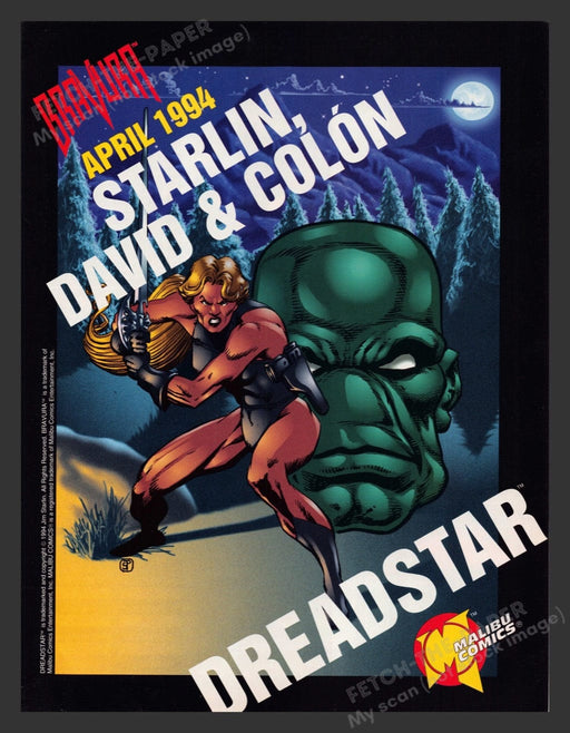 1994 Dreadstar Starlin, David & Colon Print Advertisement