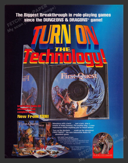 1994 First Quest Video Game Print Advertisement