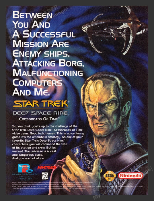 1995 Star Trek Deep Space Nine: Crossroads of Time Video Game Print Ad