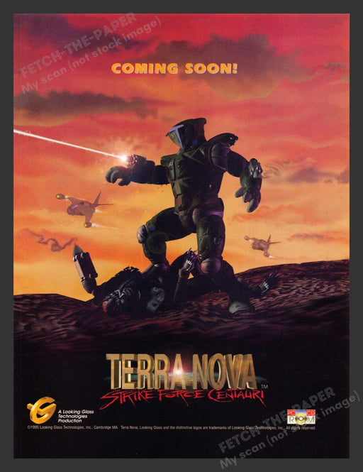 1995 Terra Nova: Strike Force Centauri Video Game Print Advertisement