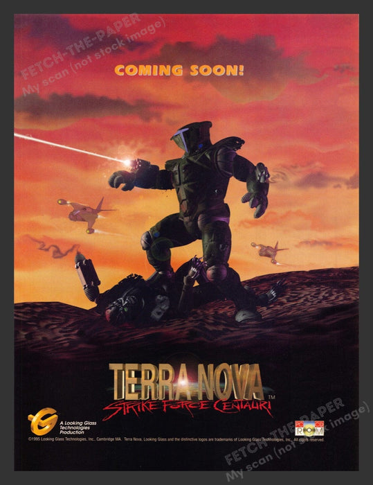 1995 Terra Nova: Strike Force Centauri Video Game Print Advertisement