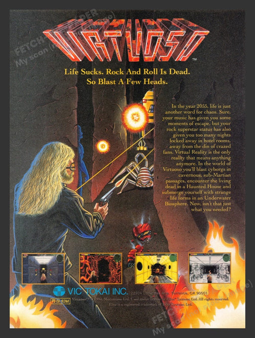 1995 Virtuoso Video Game Print Advertisement