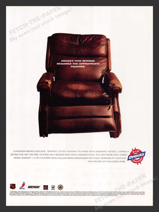 1996 2 on 2 Open Ice Challenge Video Game Print Advertisement