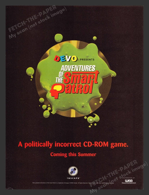 1996 Adventures of the Smart Patrol Video Game Print Advertisement