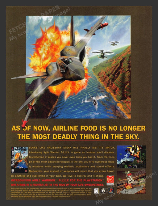 1996 Agile Warrior: F-111X Video Game Print Advertisement
