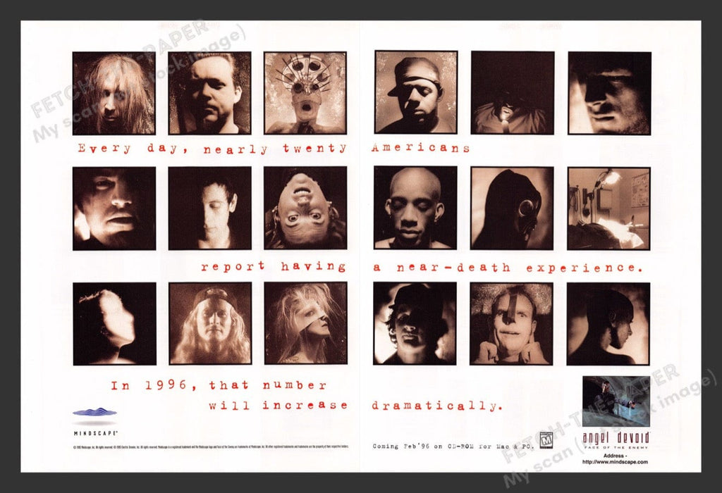 1996 Angel Devoid: Face of the Enemy Video Game Print Advertisement