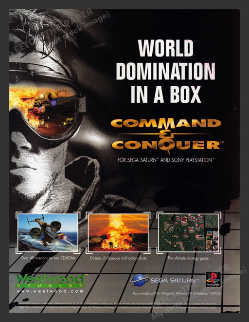 1996 Command & Conquer Video Game Print Advertisement