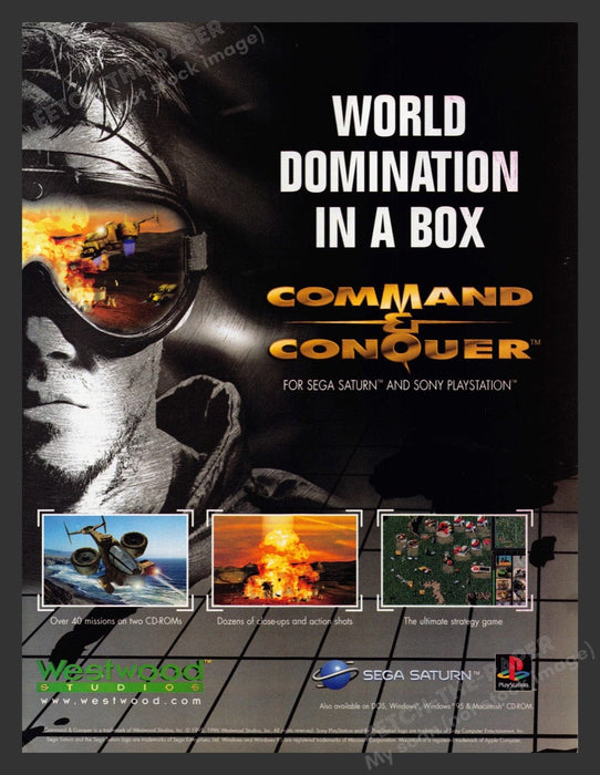 1996 Command & Conquer Video Game Print Advertisement