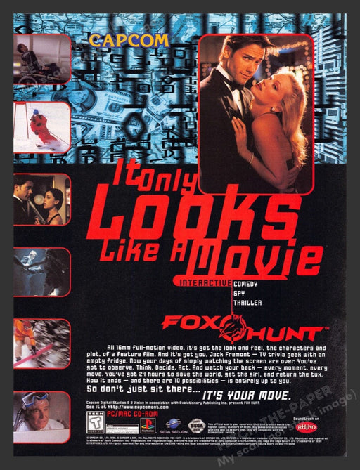 1996 Fox Hunt Video Game Print Advertisement