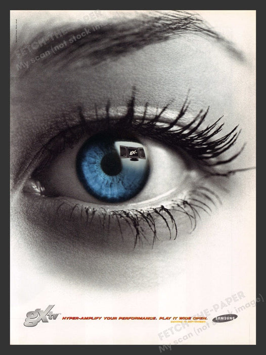 1996 GXtv Samsung Video Game Print Advertisement