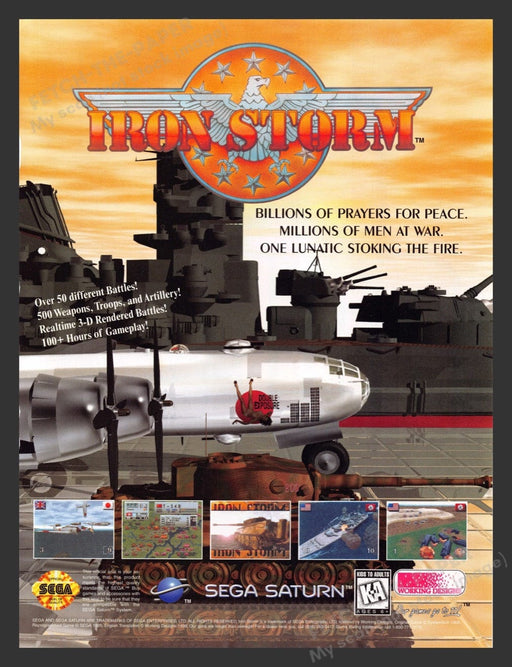 1996 Iron Storm Video Game Print Advertisement