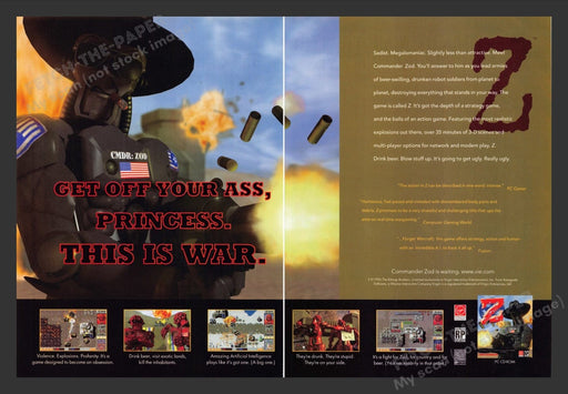 1996 Z Video Game Print Advertisement (2 Pages)