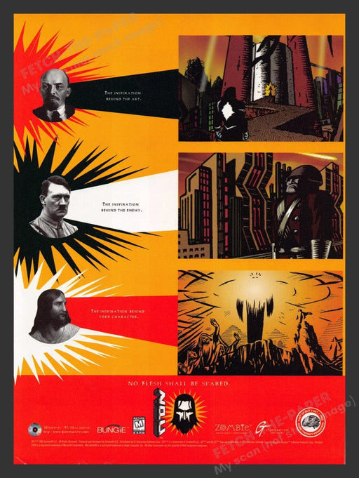 1996 ZPC "No flesh shall be spared" Video Game Print Advertisement