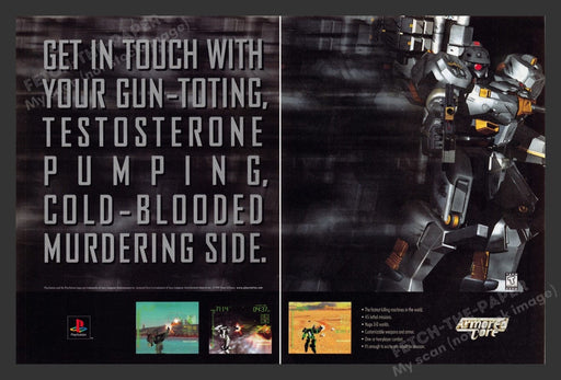 1997 Armored Core Video Game Print Advertisement (2 Pages)