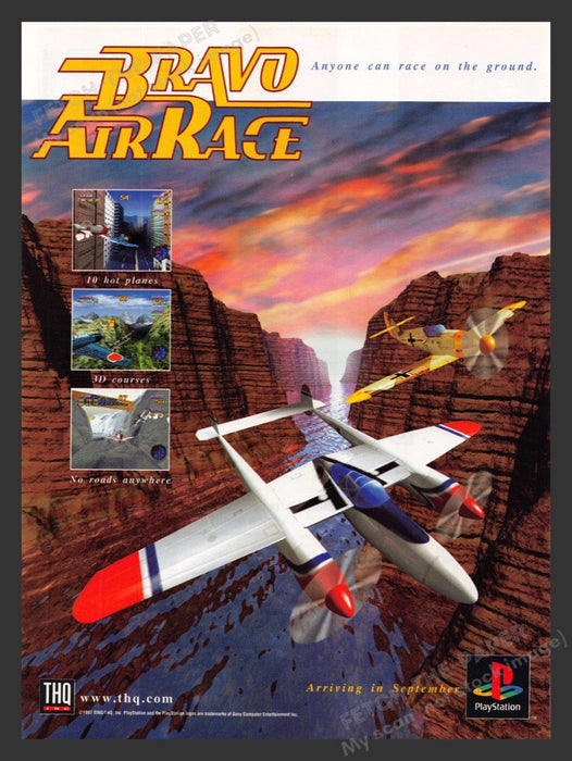 1997 Bravo Air Race Video Game Print Advertisement