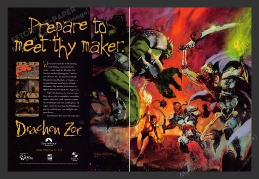 1997 Drachen Zor Video Game Print Advertisement (2 Pgs)