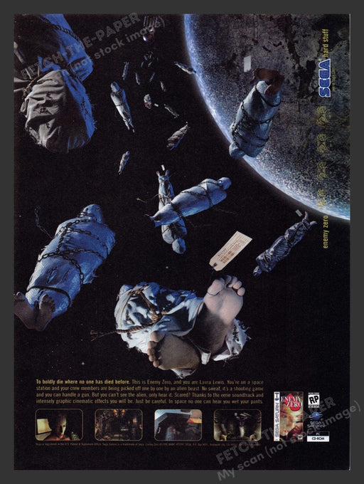 1997 Enemy Zero Video Game Print Advertisement